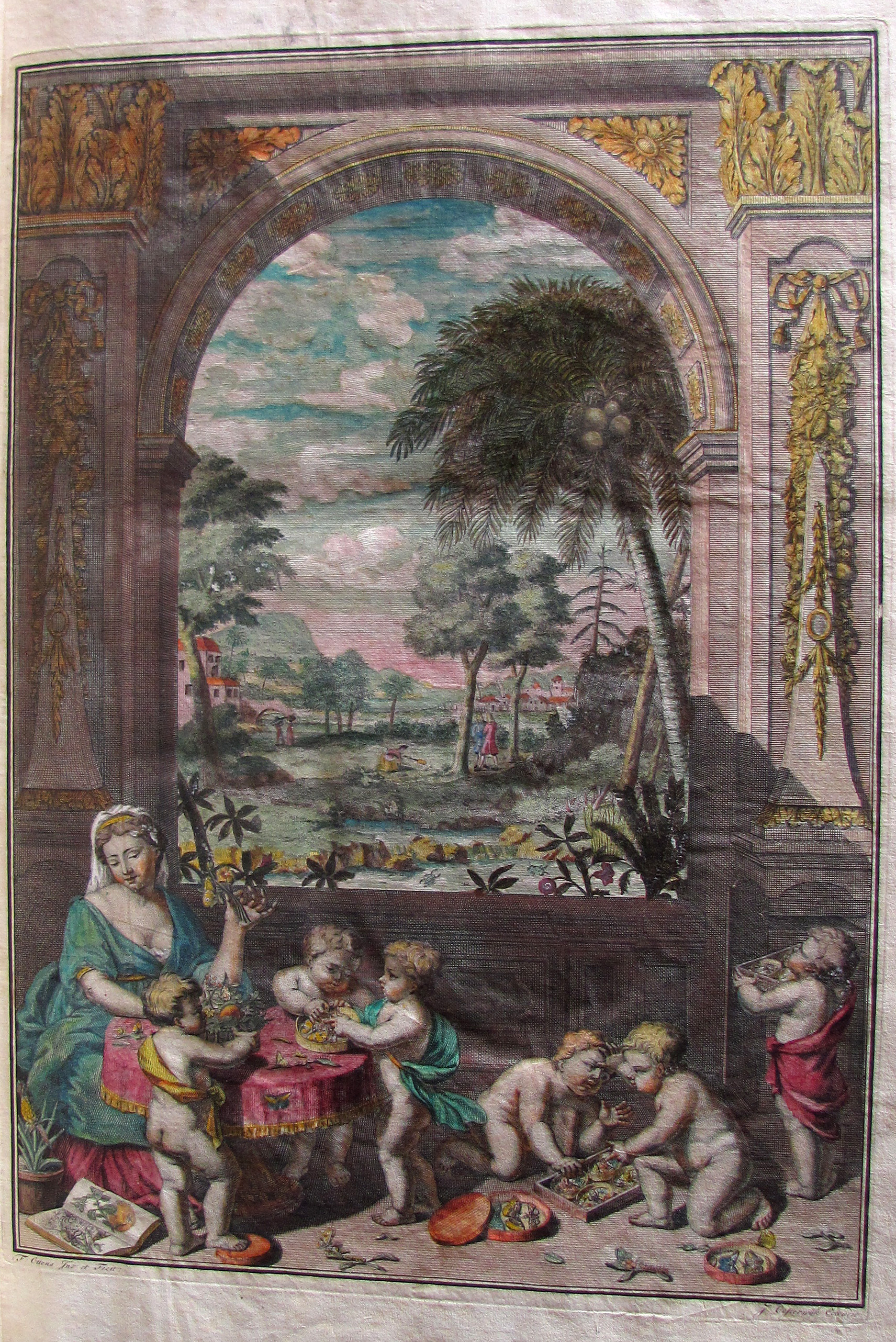 Merian, Maria Sibylla, De Europische Insecten. In’t Frans beschreeven door J. Marret en in’t Nederduits vertaalt. Hier is nog bygevoegt een naawkeurige Beschryving van de Planten, in dit Werk voorkomende.