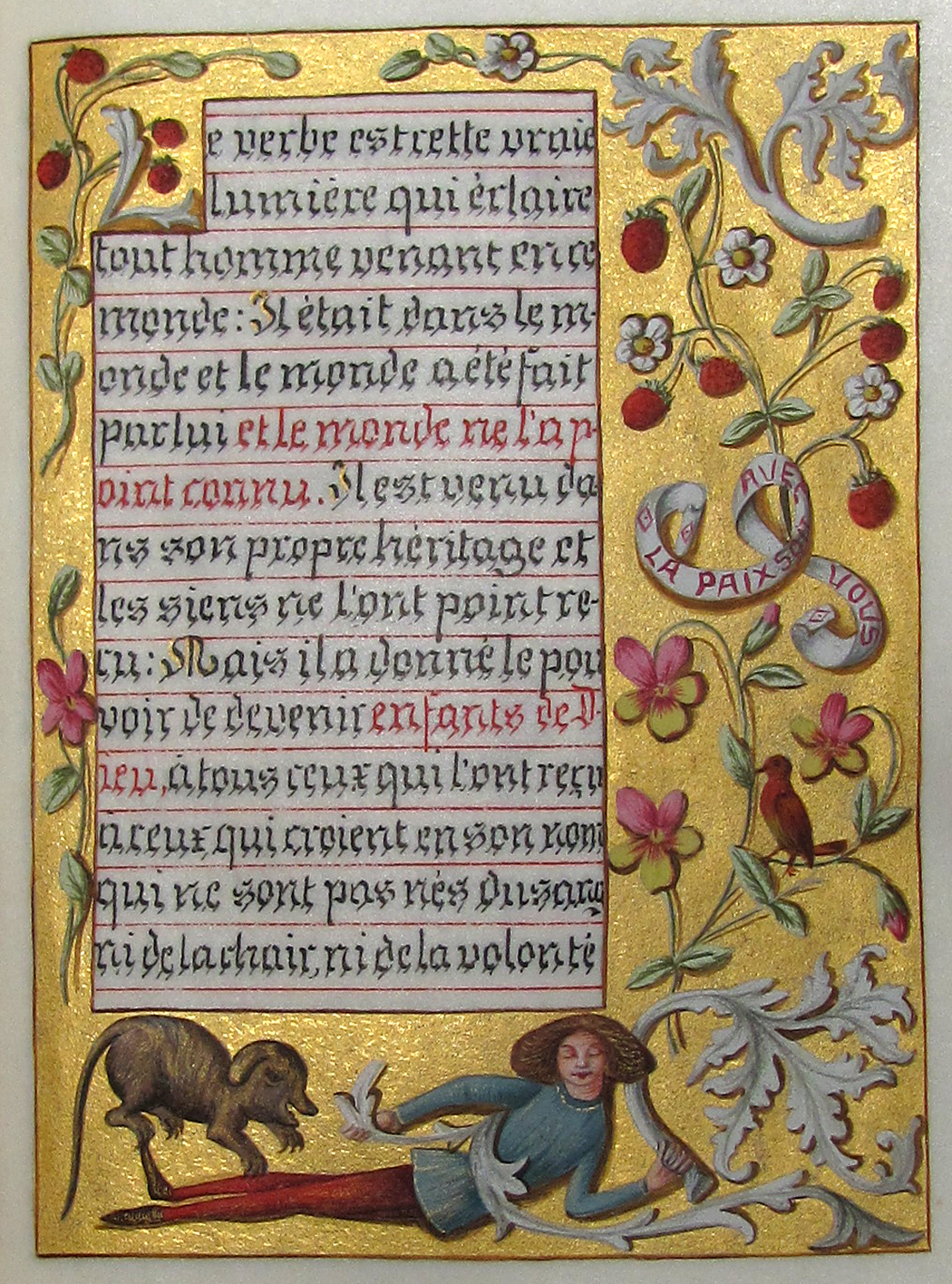 Roussan, Fanny, Missel. Illuminierte Handschrift auf Pergament. Missale, kalligraphiert und illuminiert von F. Roussan.