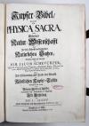 Scheuchzer, Johann Jacob, Kupfer-Bibel, in welcher die Physica sacra, oder geheiligte Natur-Wissenschaft derer in Heil. Schrifft vorkommenden natürlichen Sachen deutlich erklärt und bewährt.