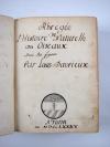 Davrieux, Louis, Abregée de L’Histoire Naturelle des Oiseaux. Avec les figures. Französische Handschrift auf Papier.