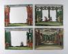 Anonymus Perspektivtheater von Martin Engelbrecht, auch Kulissenbild oder Diorama genannt.– Garten-Tanzfest.
