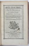 Marmontel, (J.F.), Bélisaire. Nouvelle Edition, revue & corrigée.