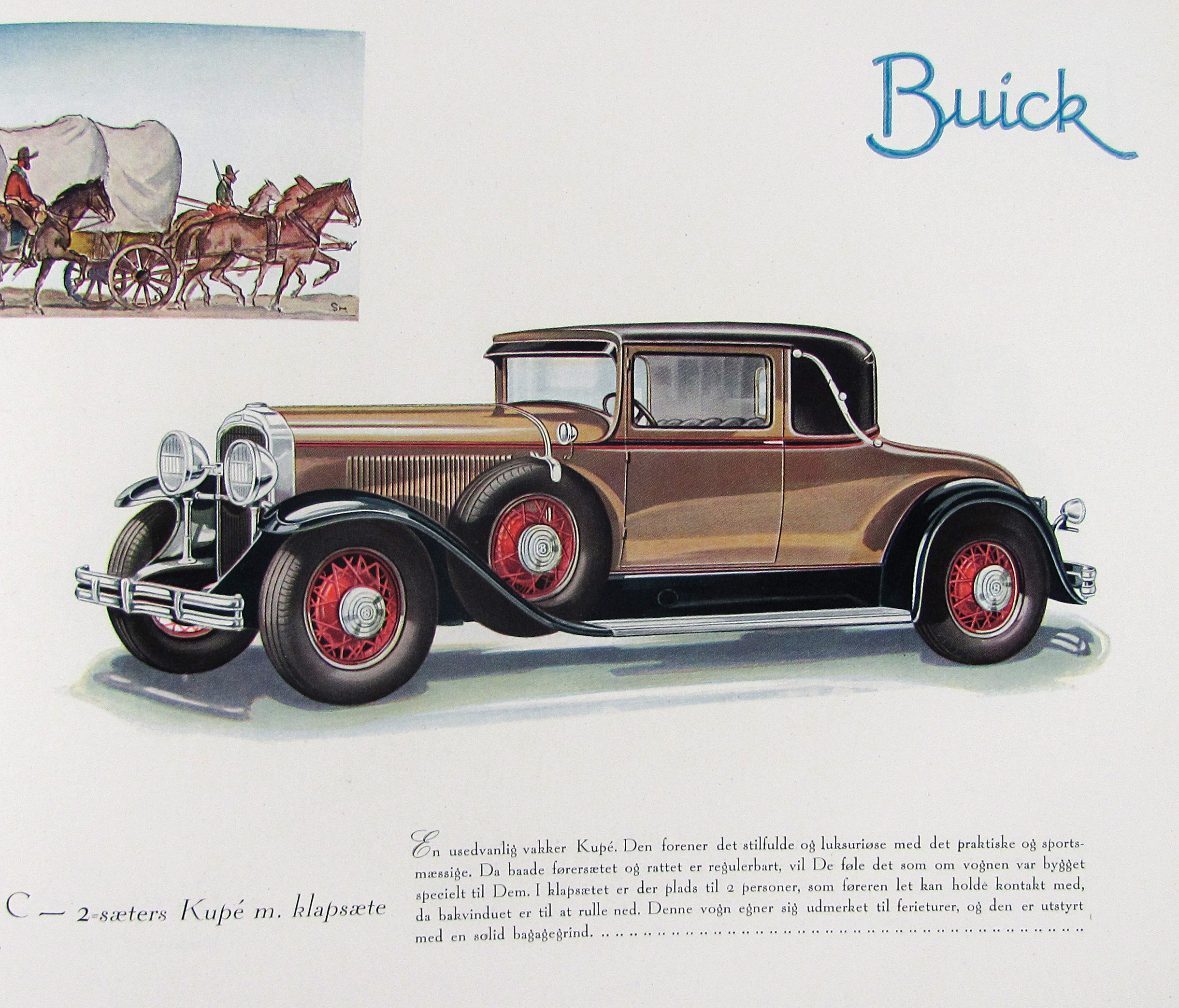 Buick, 1930. Den nye Buick’s ydre gjenspeiler dens kvalitet.
