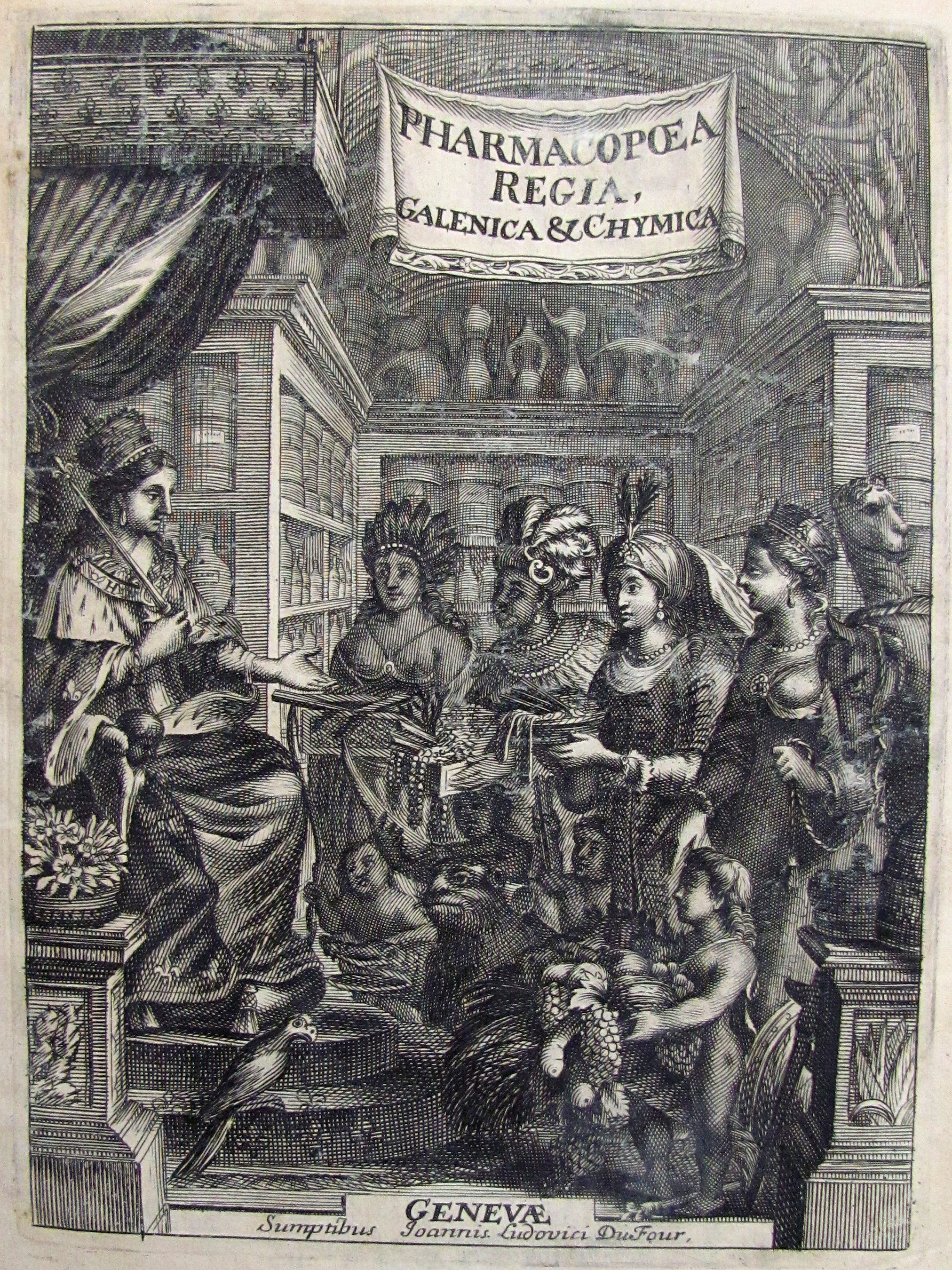 Charas, Moses, Opera tribus tomis distincta. I.: Pharmacopoea Regia Galenica. II.: Pharmacopoea Regia Chymica. et Chymica. III.: Historiam naturalem animalium, plantarum et mineralium, theriacae andromachi compositionem ingredientium, cum experiments circa viperam.