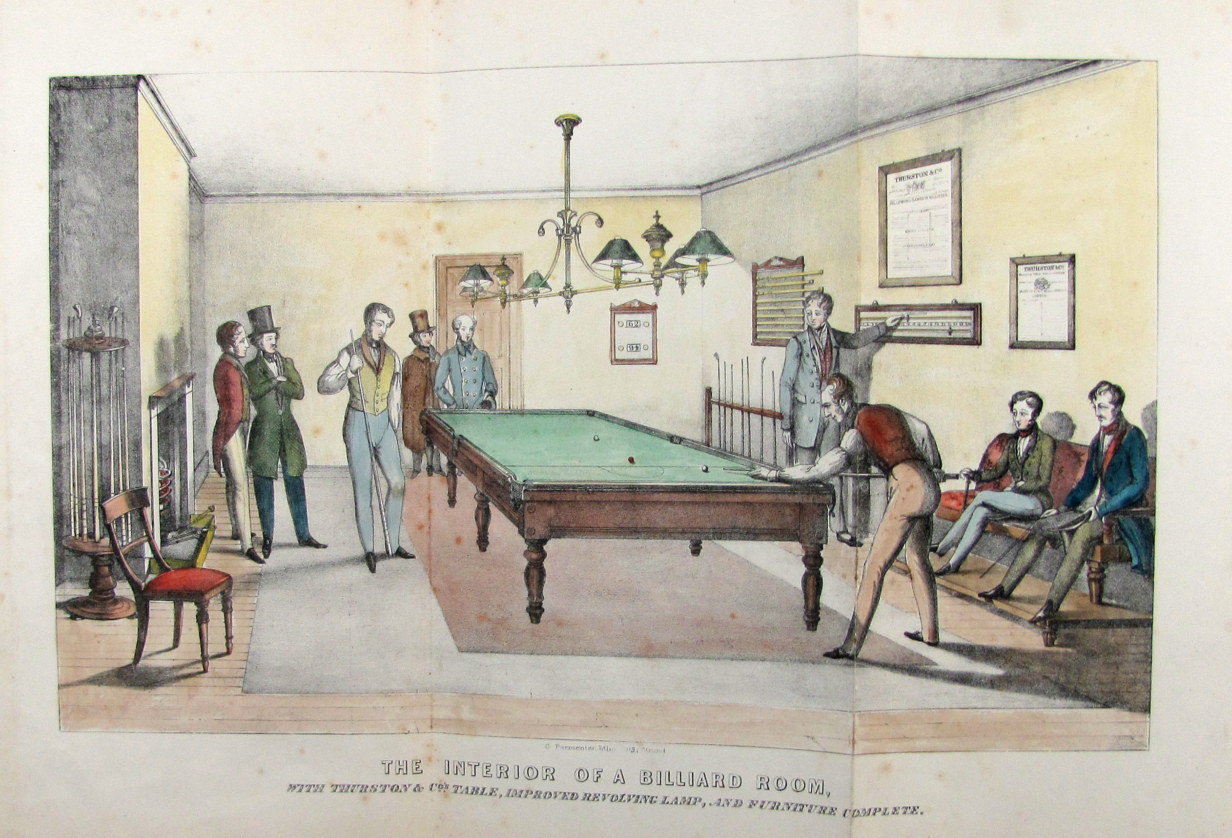 Kentfield, Edwin, The game of billiards…to which is added the rules and regulations. 5th. edition.