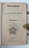 Anonymus Gesangbuch für die evangelische Kirche in Württemberg.