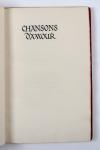 Anonymus Chansons d’Amour. Chansons populaires de France. Hrsg. von J. Hofmiller.