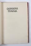 Anonym Chansons d’Amour. Chansons populaires de France. Hrsg. von J. Hofmiller.