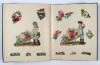 Anonym Scrapbook / Klebealbum mit 180 chromolithographierten, montierten Oblatenbildchen auf 26 Tafelseiten.