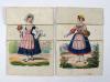 Anonymus Bruder und Schwester im bunten Wechsel des Gewands. Kindliche Doppel-Metamorphosen. Brother and Sister… Frère et Soeur… Fratello et Sorella…