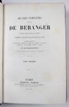 Béranger, P.-J. de, Oeuvres complètes. Musique des chansons.