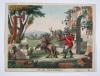 Lambert, Aîné, Le Jeu des Fables, ou, fables de La Fontaine, mises en action, avec figures coloriées et decoupées, dessinées et gravées. Hübsches Papierspielzeug zum Nachstellen der Fabelszenen mit verschiedenen Figuren.