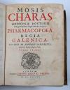 Charas, Moses, Opera tribus tomis distincta. I.: Pharmacopoea Regia Galenica. II.: Pharmacopoea Regia Chymica. et Chymica. III.: Historiam naturalem animalium, plantarum et mineralium, theriacae andromachi compositionem ingredientium, cum experiments circa viperam.