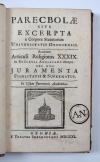 Anonym Parecbolae sive excerpta e corpore statuorum Universitatis Oxoniensis.