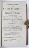 Harl, Johann Paul, Vollständiges Handbuch der Polizei-Wissenschaft ihrer Hülfsquellen und Geschichte mit Rücksicht sowohl auf die neuesten Entdeckungen und Erfahrungen, als auch auf die neueste Gesetzgebung in Frankreich und in den Rheinischen Bundesstaaten und Litteratur (!) der Polizei.