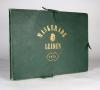 Bos, G.J., Maskerade. Leiden, 1875. Lithographiertes, koloriertes Leporello aus 21 Segmenten.